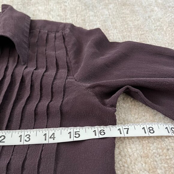 Vintage 1980s MaxMara Pura Seta Silk Blouse Top 2 - Picture 6 of 10